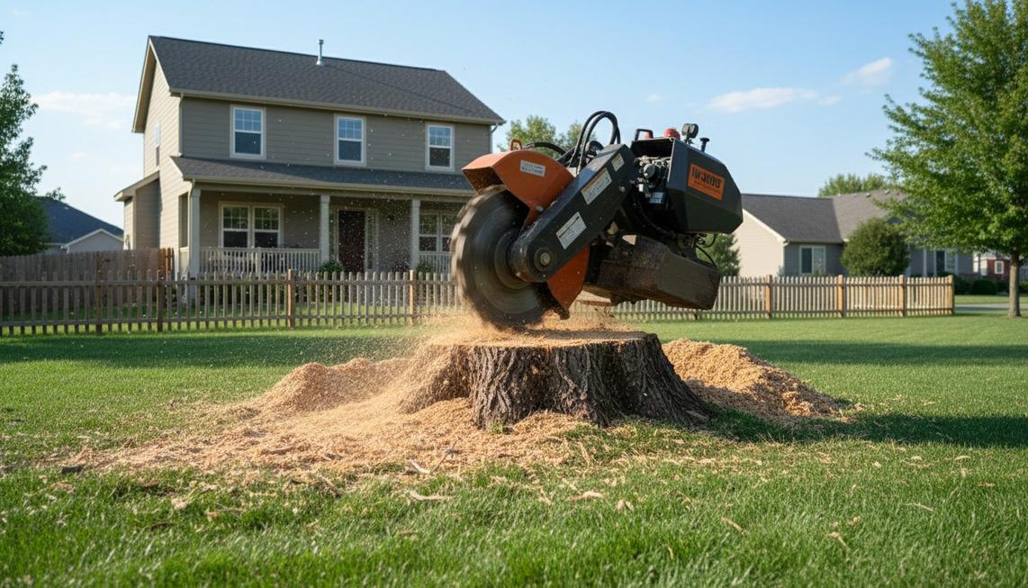 Stump grinding service in Spokane